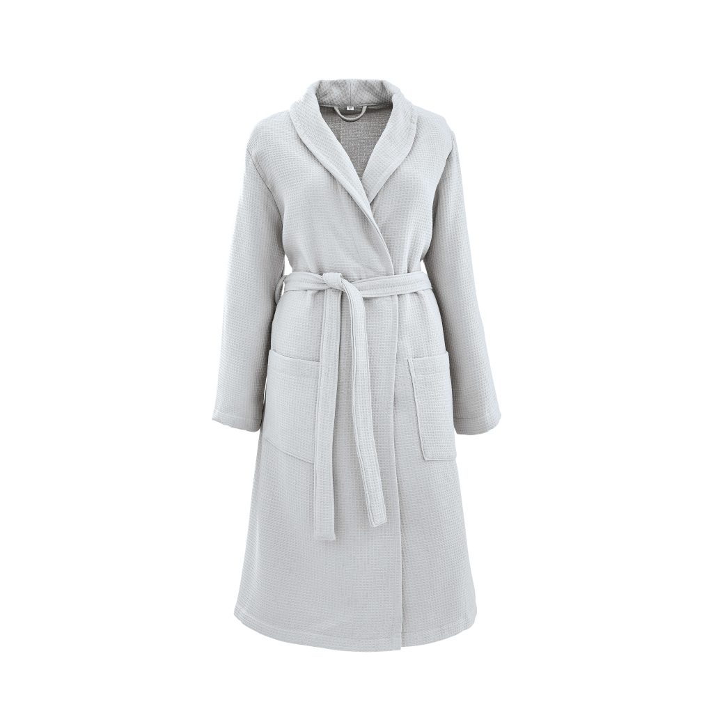 Murmur Spa Collection Waffle Robe - Large/Extra Large, Cloud Grey