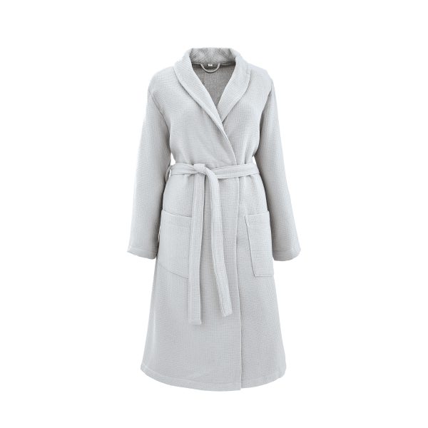 Murmur Spa Collection Waffle Robe  SmallMedium Cloud Grey | Bed Sava