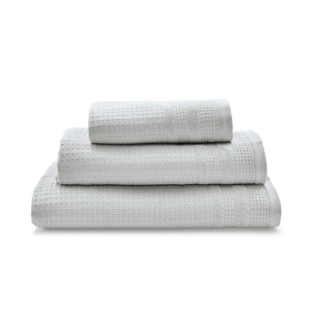 Murmur Spa Collection Waffle Bath Sheet, Cloud Grey