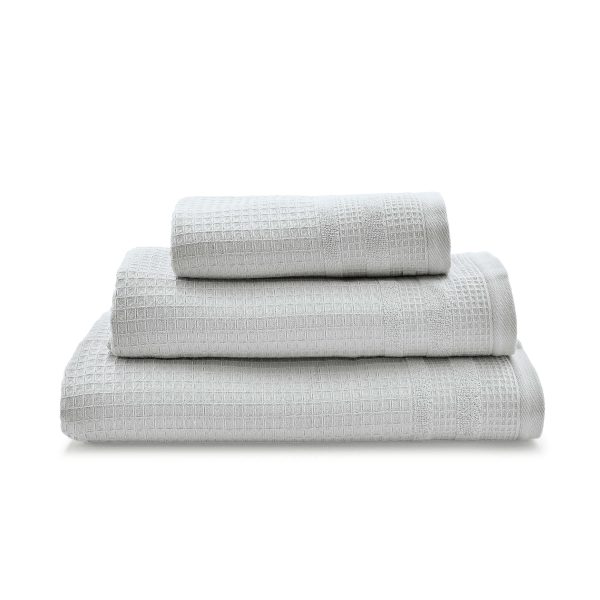 Murmur Spa Collection Waffle Bath Sheet Cloud Grey | Bed Sava