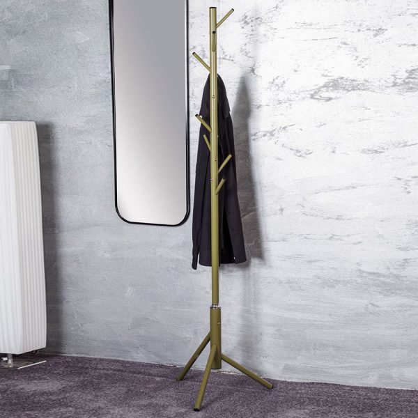 Halifax Metal Coat Stand In Green | Bed Sava