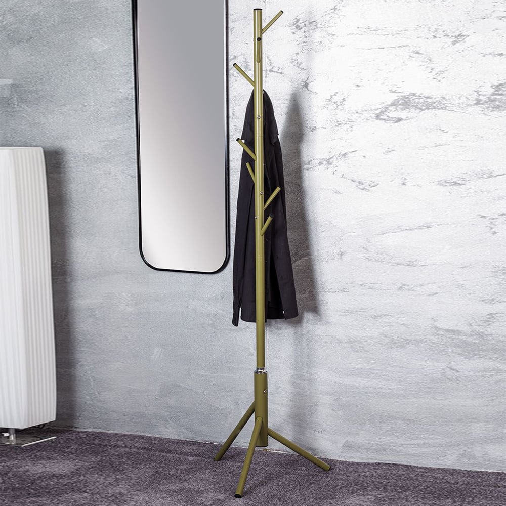 Halifax Metal Coat Stand In Green