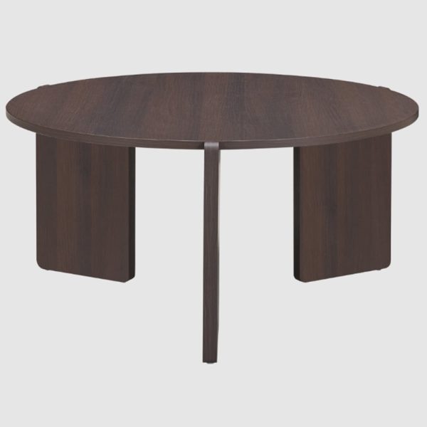 Halifax Wooden Round Coffee Table In Espresso | Bed Sava