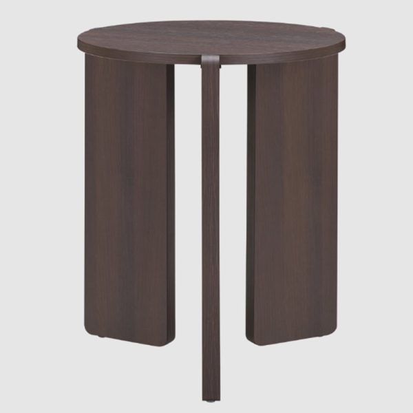 Halifax Wooden Round Side Table In Espresso | Bed Sava