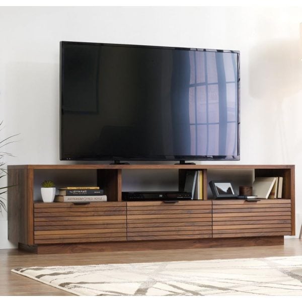 Hamlet Wooden TV Stand With 3 Drawers In Walnut | Bed Sava