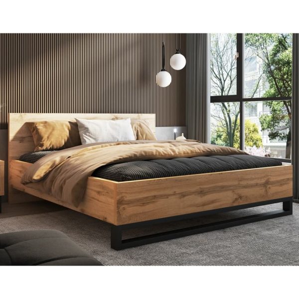 Hamburg Wooden Super King Size Bed In Wotan Oak | Bed Sava