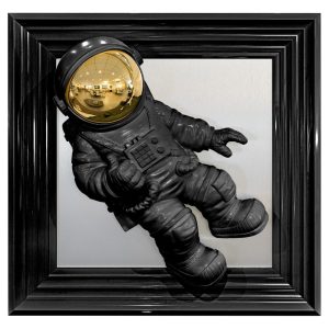 Hankinson Astronaut 3D Wall Art In Black | Bed Sava