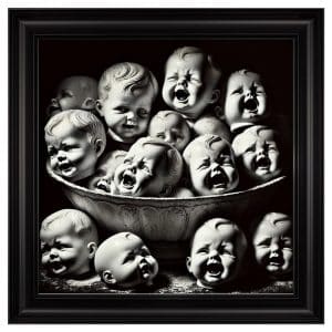 Hankinson Dolly Mix Wall Art In Black Frame | Bed Sava