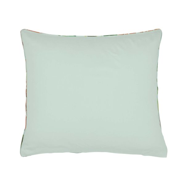 Harlequin Dahlia Pair of Square Pillowcases Coral | Bed Sava