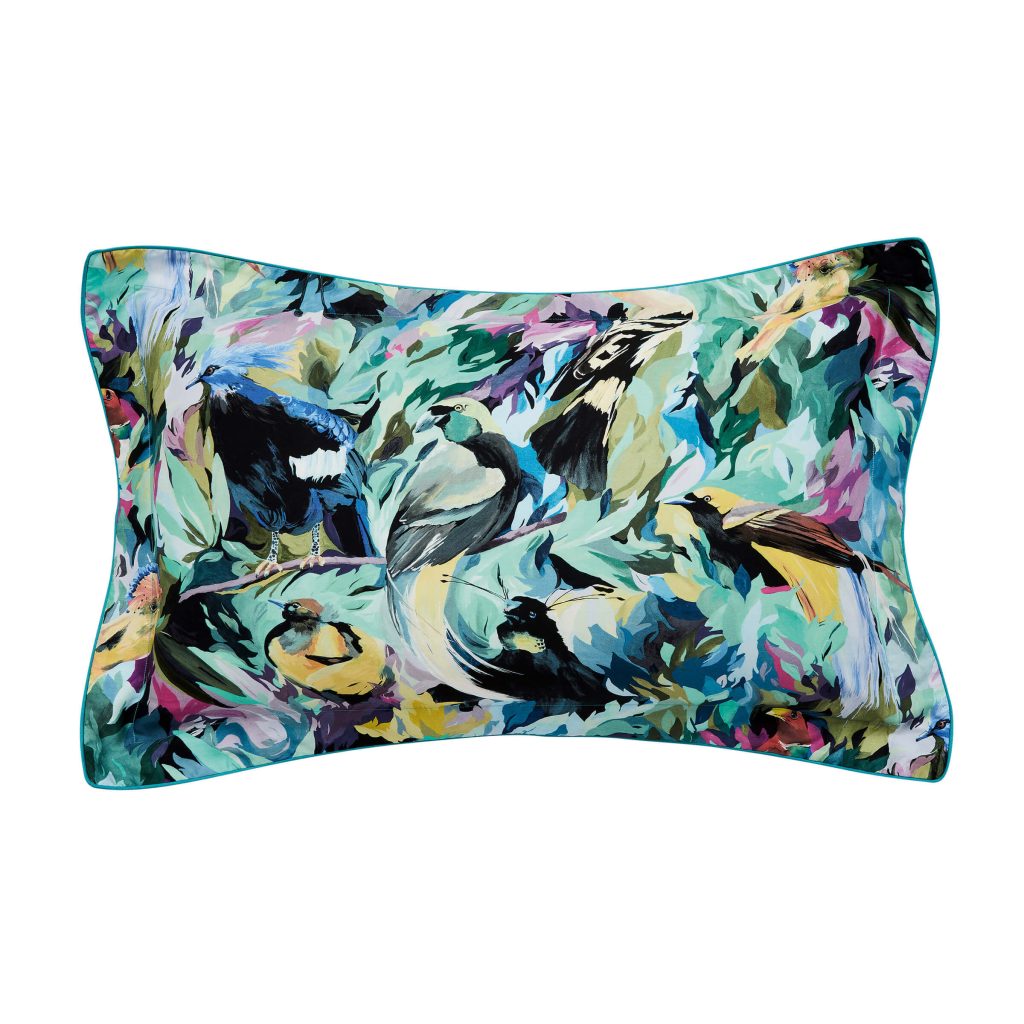 Harlequin Dance of Adornment Oxford Pillowcase, Wilderness
