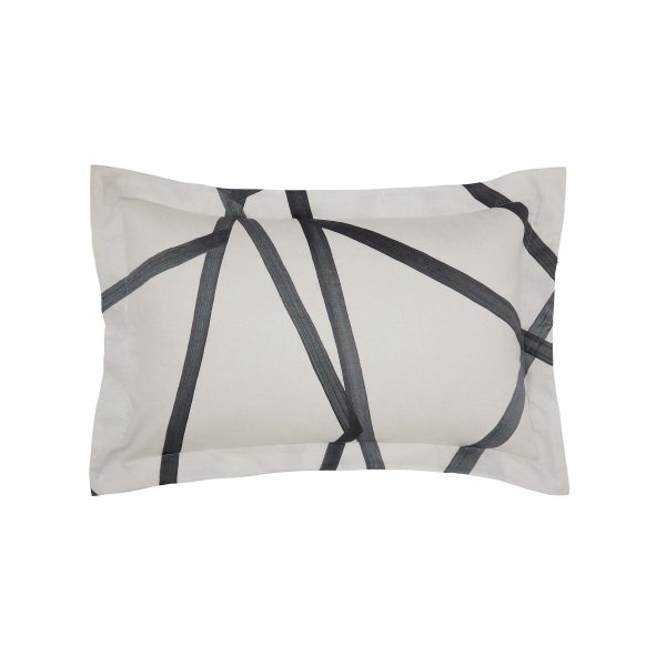 Harlequin Sumi Oxford Pillowcase Charcoal | Bed Sava