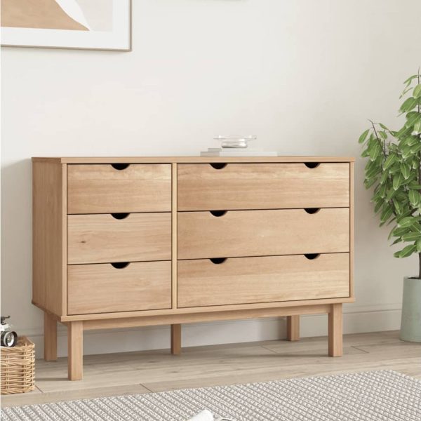 Harrow Wooden Chest Of 6 Drawers In Brown | Bed Sava