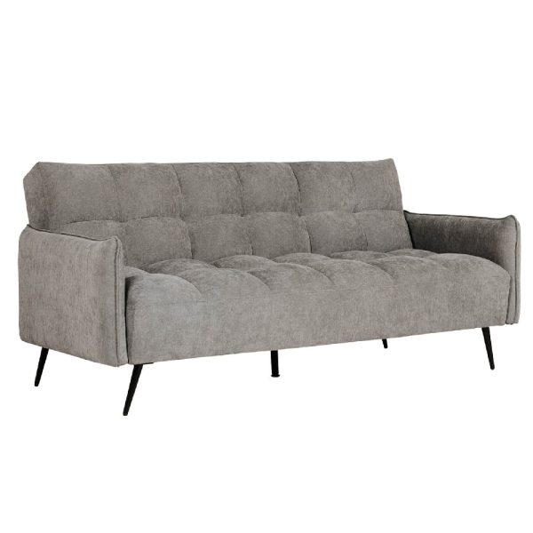 Hartford Fabric Sofa Bed With Black Legs In Dark Grey | Bed Sava