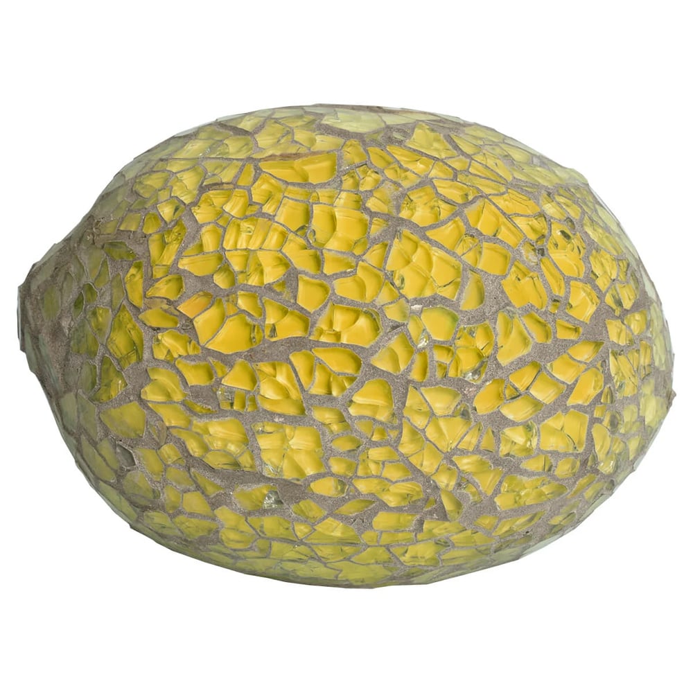 Hasselt Decorative Mosaic Glass Lemon In Yellow
