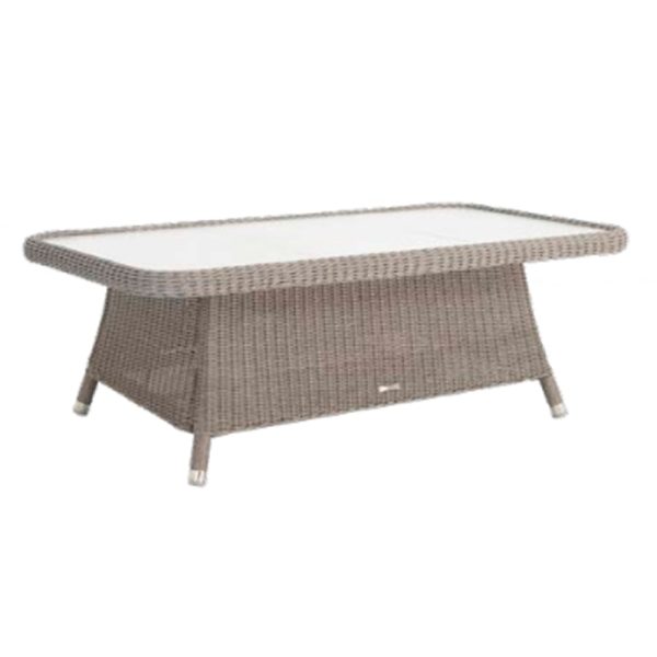 Haverhill Glass Top Garden Coffee Table In Grey Dusk | Bed Sava