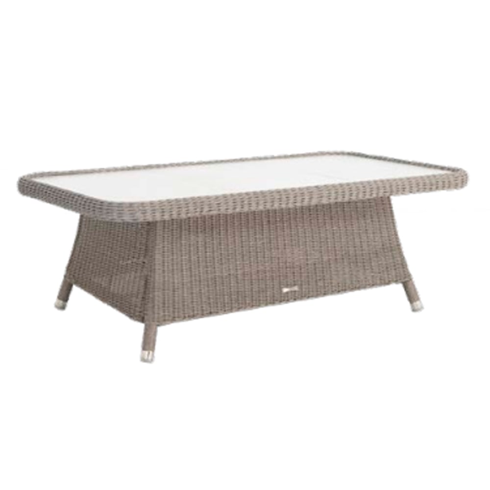 Haverhill Glass Top Garden Coffee Table In Grey Dusk
