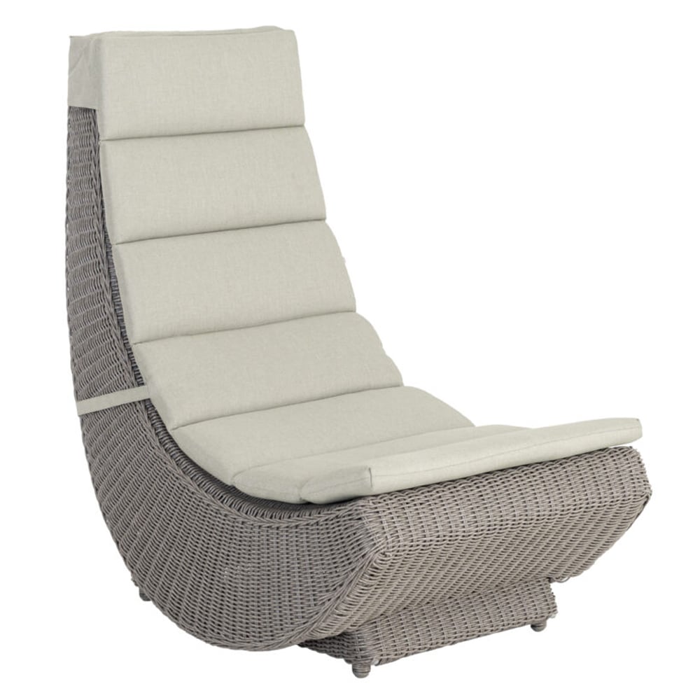 Haverhill Rattan Garden Lazy Chair In Grey Dusk