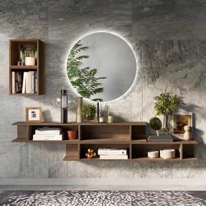 Havro Wall Hung Wooden Hallway Furniture Set In Mercure | Bed Sava