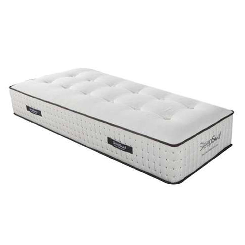 Helsinki Fabric Single Mattress In White