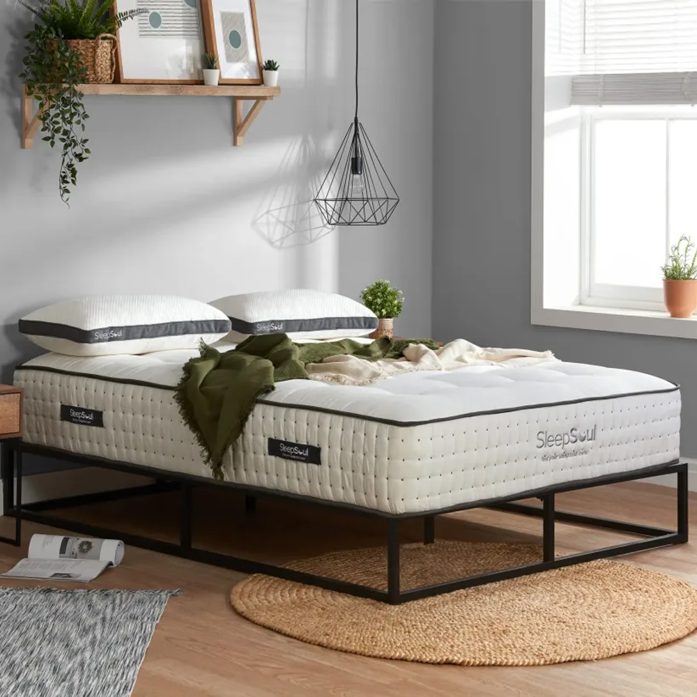 Helsinki Fabric Super King Size Mattress In White