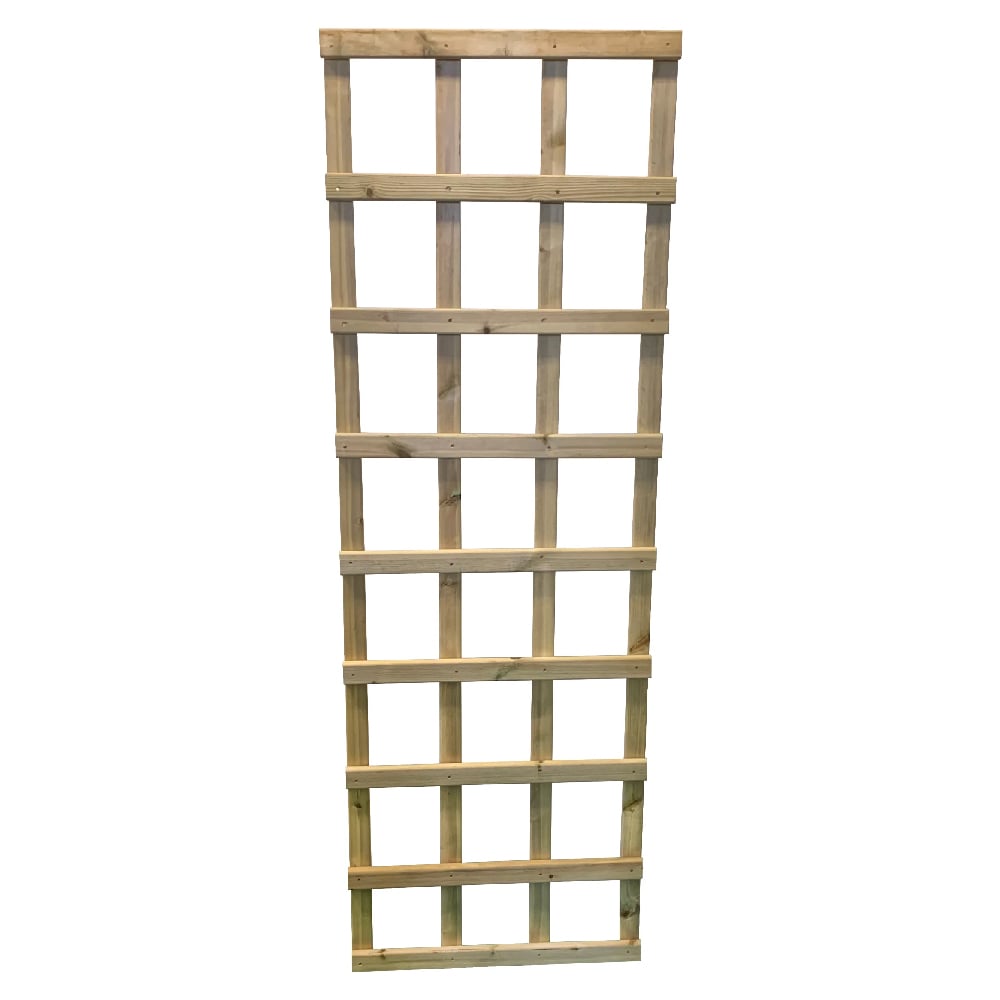 Helsinki Medium Wooden Garden Trellis In Natural 6FT