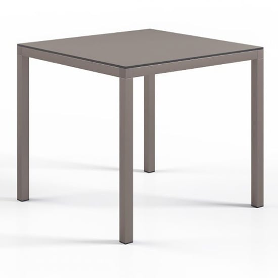 Henry Glass Square Dining Table In Turtle Dove