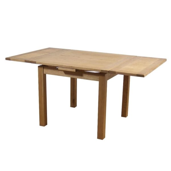 Hewitt Small Wooden Extending Dining Table In Oak | Bed Sava