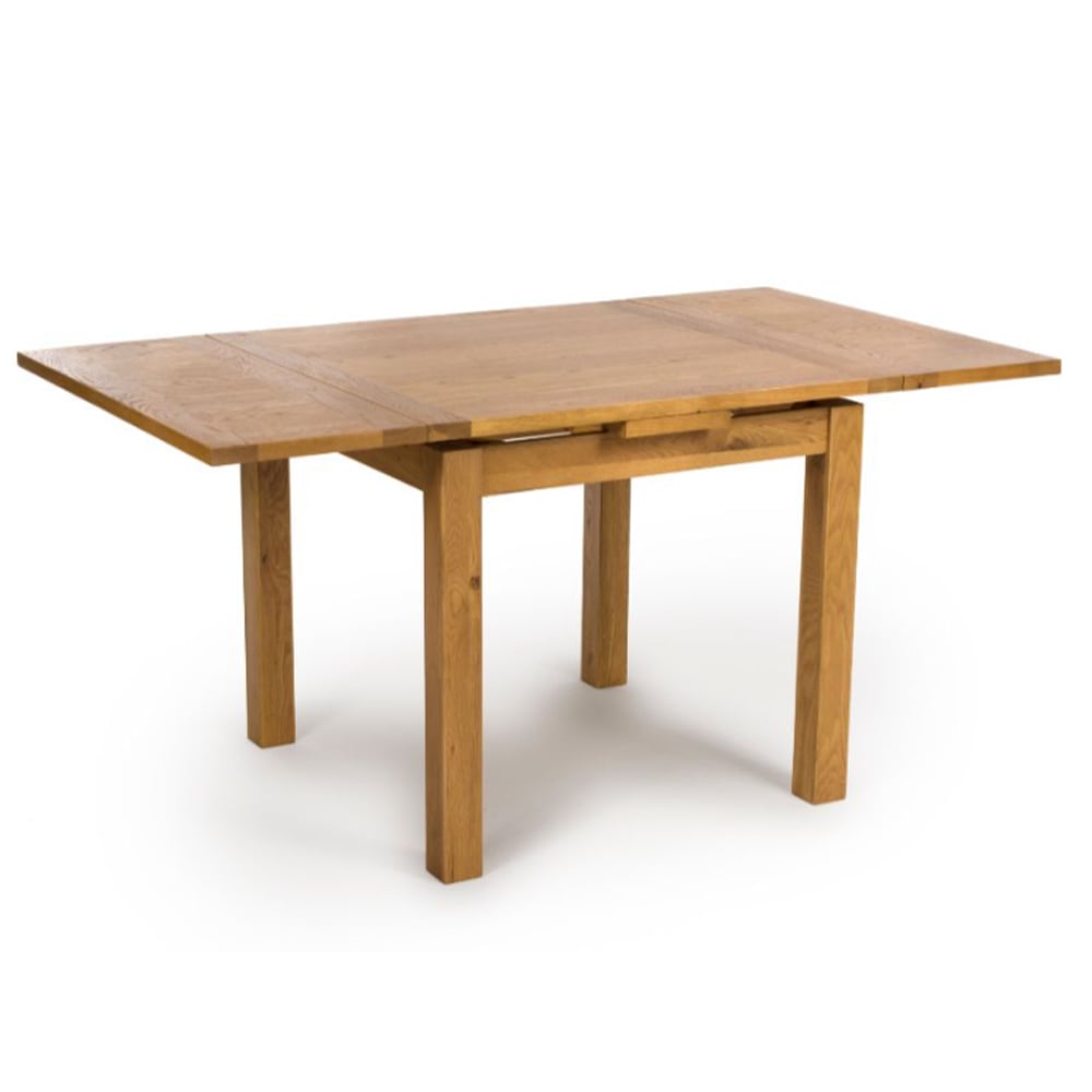Hewitt Wooden Drop Lift Extending Dining Table In Rustic Oak