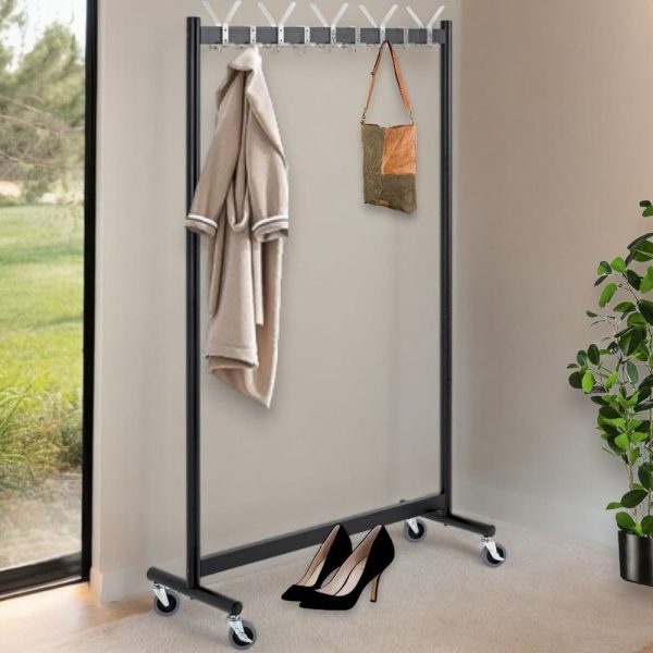 Hillsboro Metal Coat Stand In Black | Bed Sava