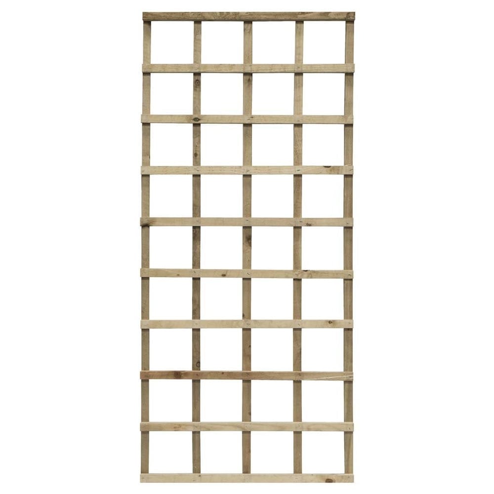 Hizo Wooden Garden Pressure Treated Trellis In Natural 6x3