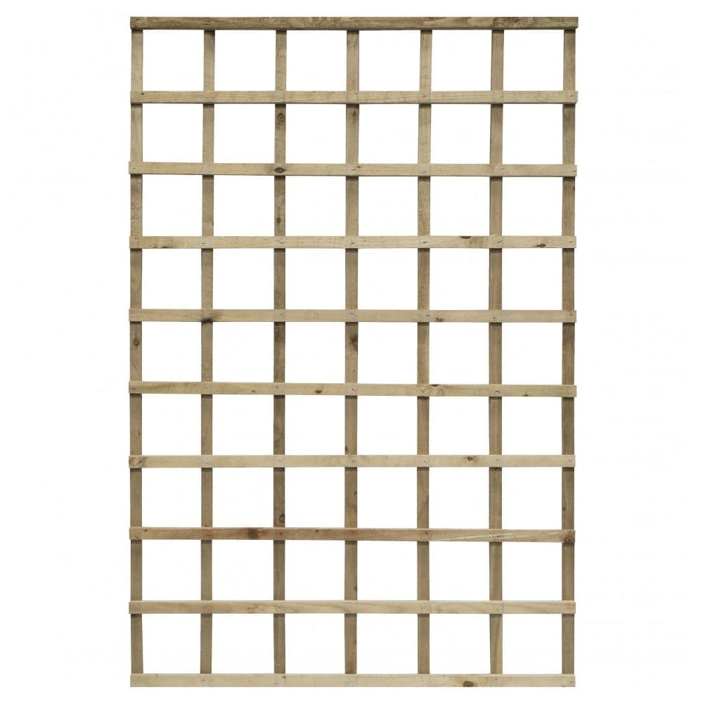 Hizo Wooden Garden Pressure Treated Trellis In Natural 6x4