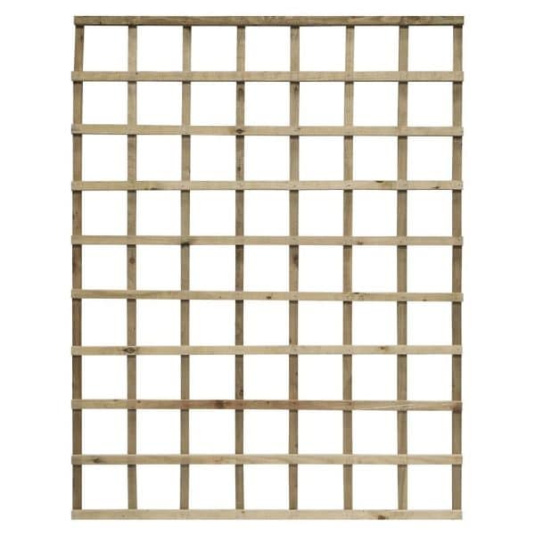 Hizo Wooden Garden Pressure Treated Trellis In Natural 6×5 | Bed Sava