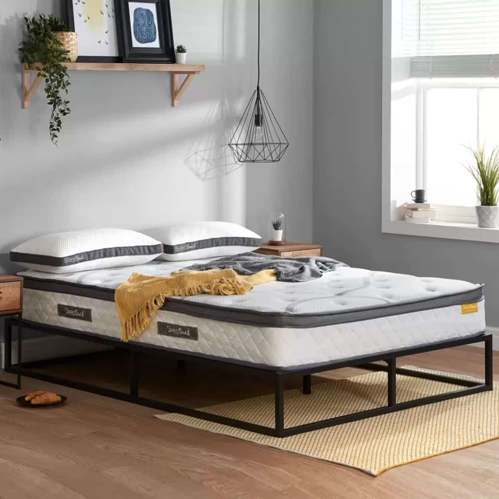 Hockley Fabric Double Mattress In White