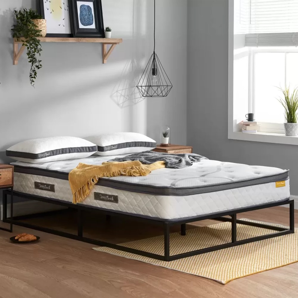 Hockley Fabric Super King Size Mattress In White