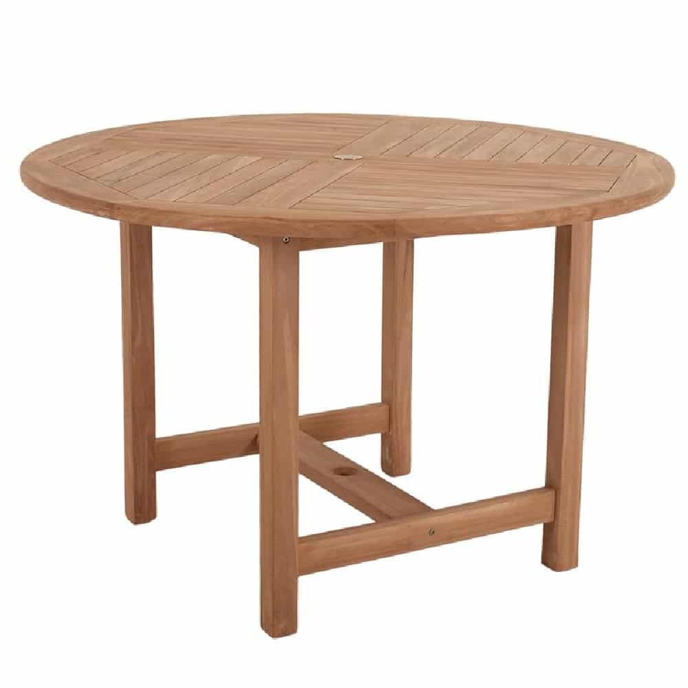 Holland Wooden Round Dining Table In Teak
