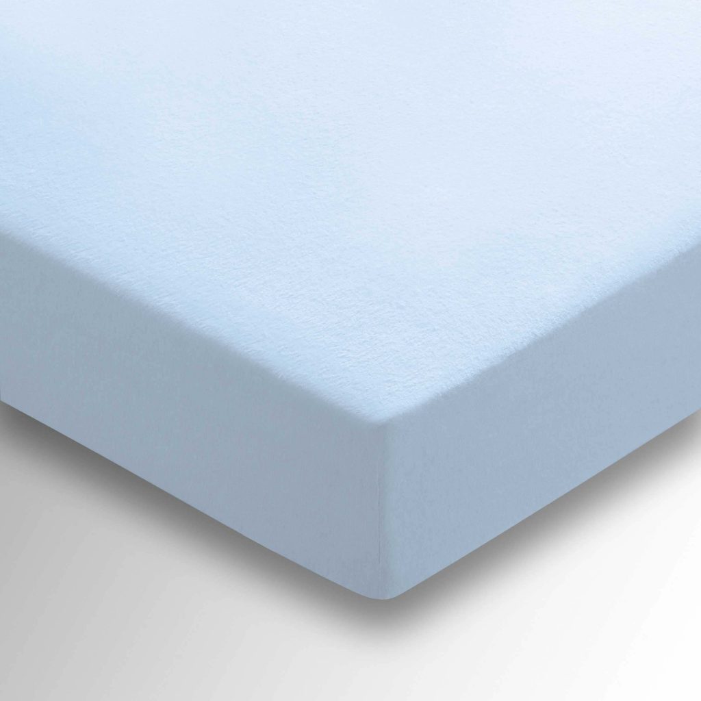 Helena Springfield Brushed Cotton Super Kingsize Fitted Sheet, Chambray Blue