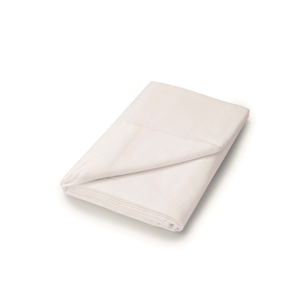 Helena Springfield Brushed Cotton Single Flat Sheet, Ivory