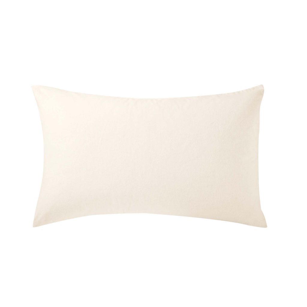 Helena Springfield Brushed Cotton Pair of Standard Pillowcases, Ivory