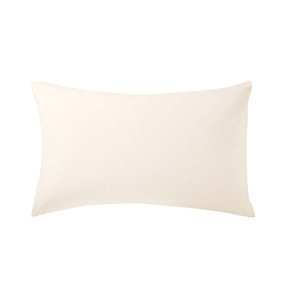 Helena Springfield Brushed Cotton Pair of Standard Pillowcases Ivory | Bed Sava
