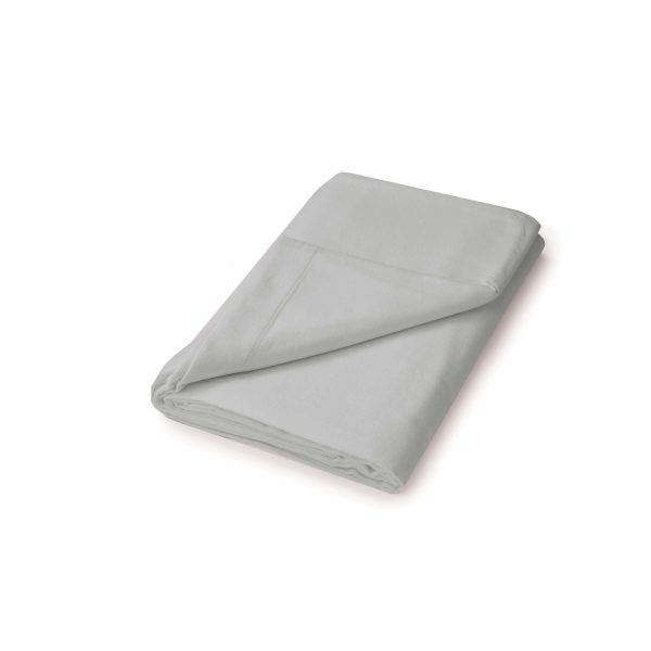 Helena Springfield Brushed Cotton Super Kingsize Flat Sheet Silver | Bed Sava