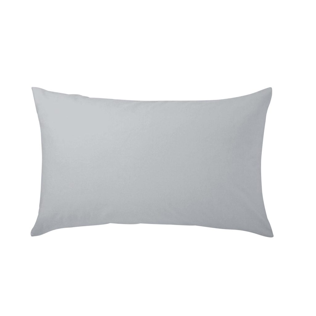 Helena Springfield Brushed Cotton Pair of Standard Pillowcases, Silver