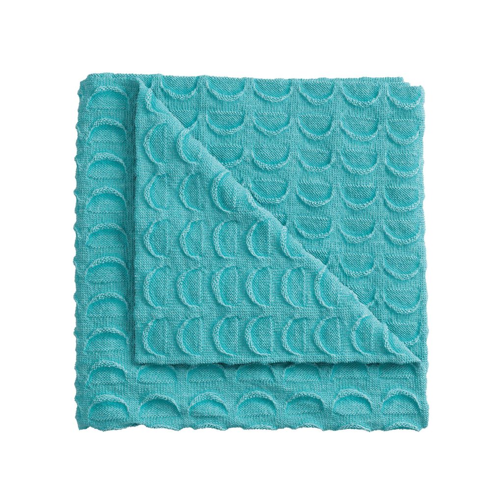 Helena Springfield Mimi Knitted Throw, Turquoise