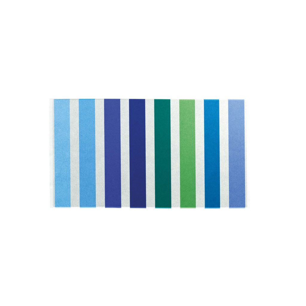 Helena Springfield Multi Stripe Bath Mat, Blue/Green