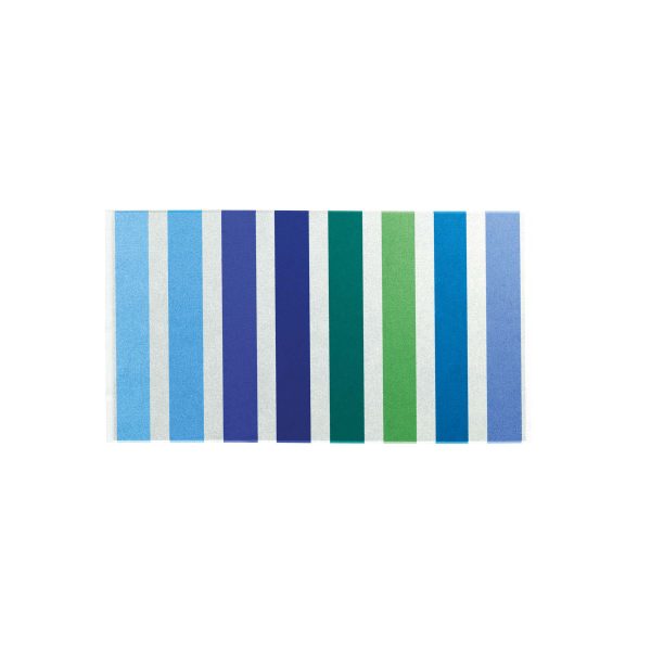 Helena Springfield Multi Stripe Bath Mat BlueGreen | Bed Sava