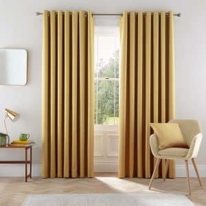 Helena Springfield Eden Lined Curtains 66 x 54 Chartreuse | Bed Sava
