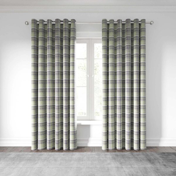 Helena Springfield Harriet Lined Curtains 90 x 90 GrapeLinen | Bed Sava
