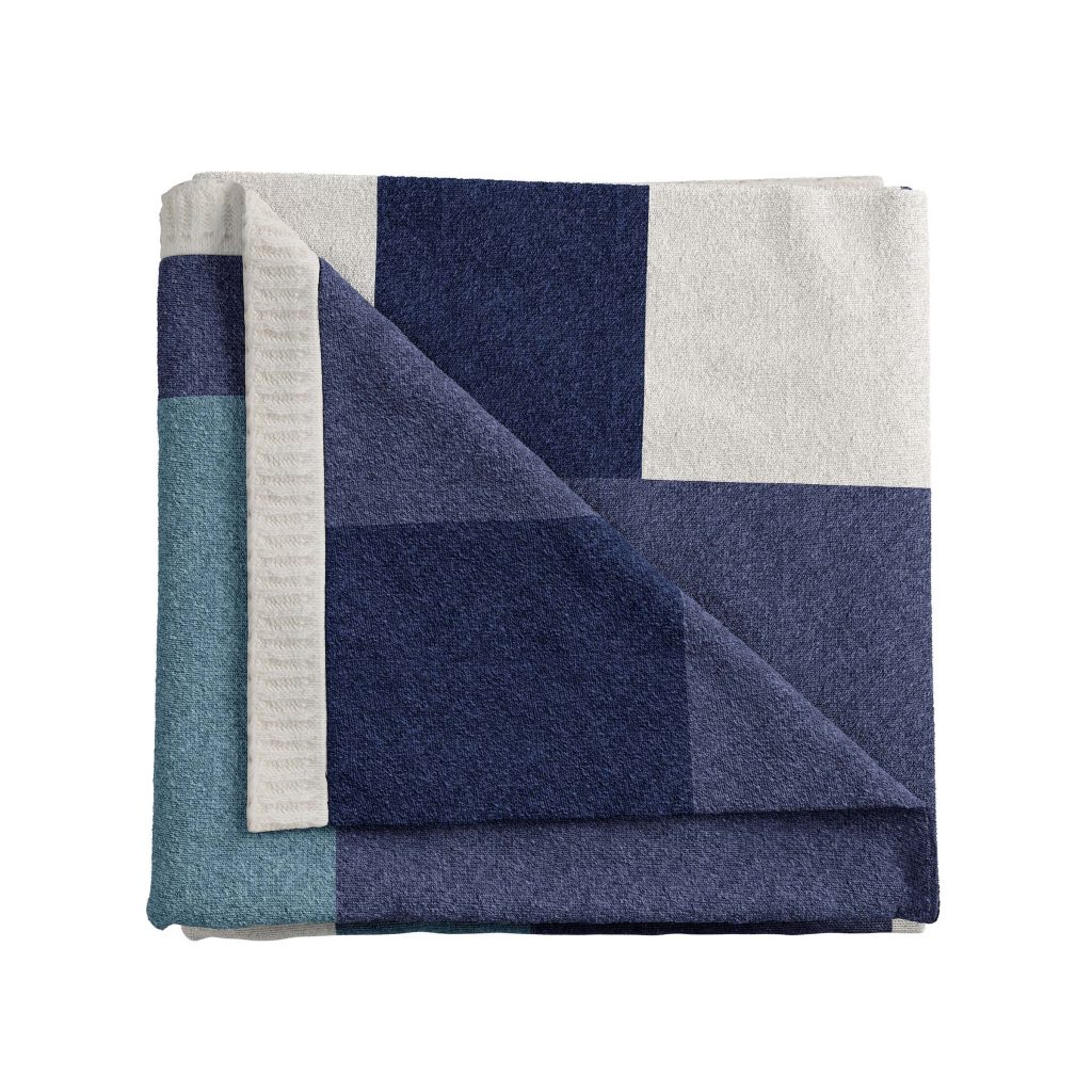 Helena Springfield Patchwork Throw, Blue