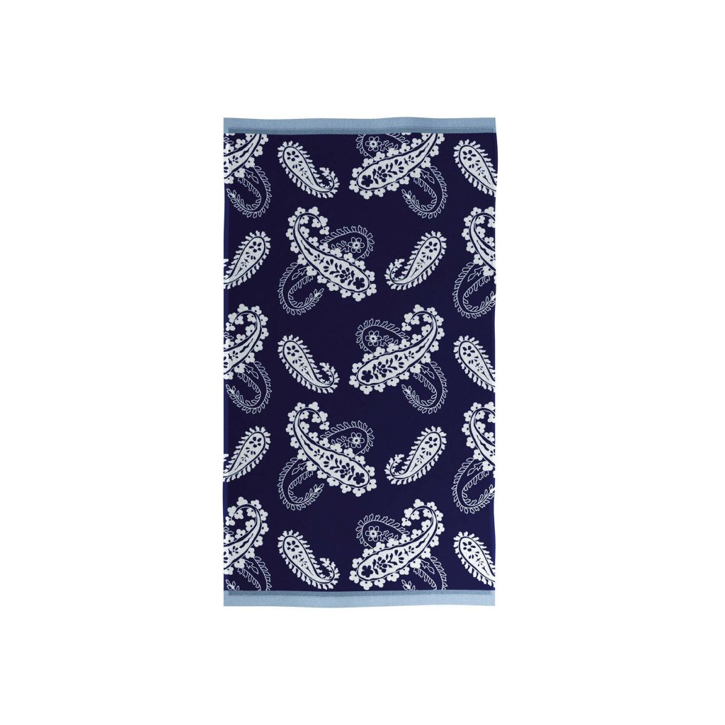 Helena Springfield Paisley Bath Towel, Blue