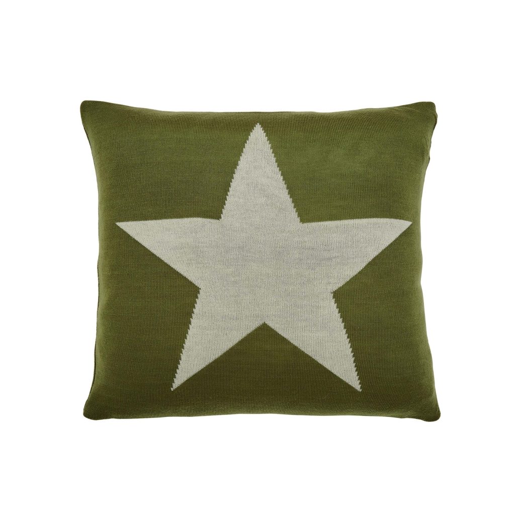 Helena Springfield Long Island Star Cushion 45cm x 45cm, Green