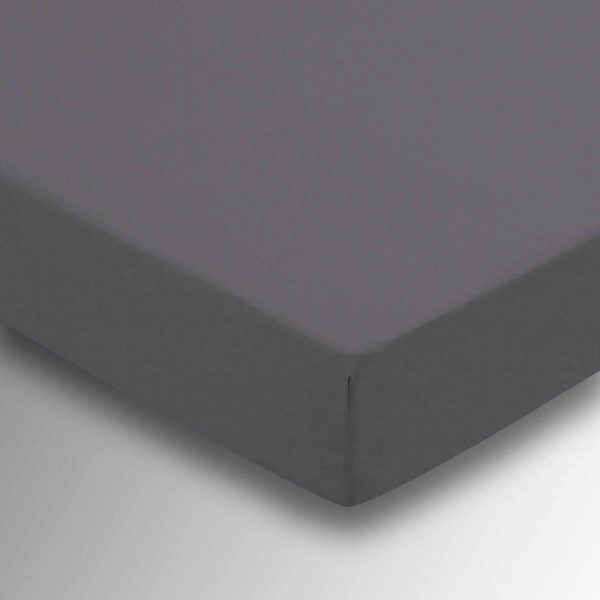 Helena Springfield Percale Single 36cm Deep Fitted Sheet Charcoal | Bed Sava